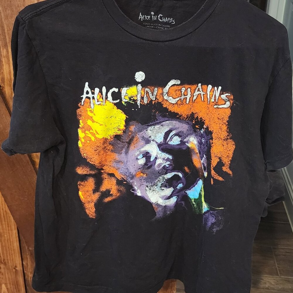 Alice In Chains Facelift Album Cover Boyfriend Fit Girls T-Shirt